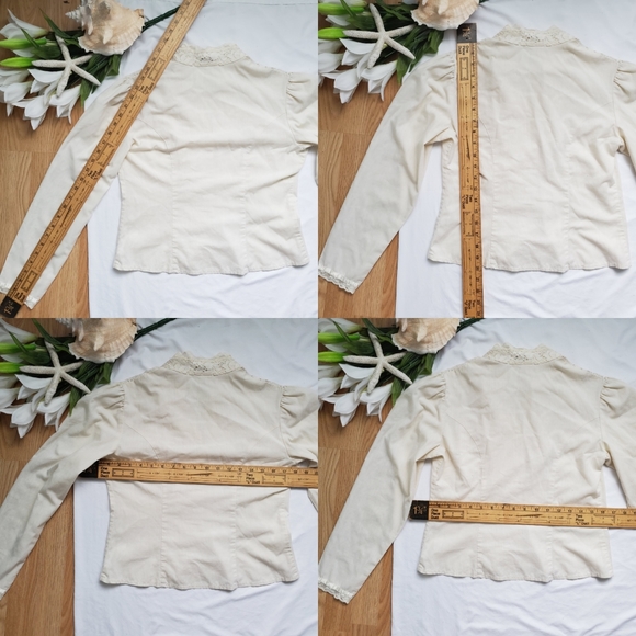 SOLD Jessica’s Gunnies Gunne Sax Lace Button Shirt - Picture 7 of 8